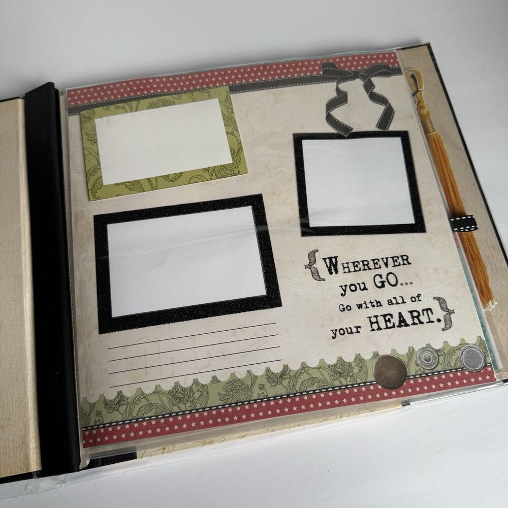 Graduation Pre-Designed Instant Scrapbook Album 10x10" 16 Designs 3-D Pop Up - Picture 4 of 10